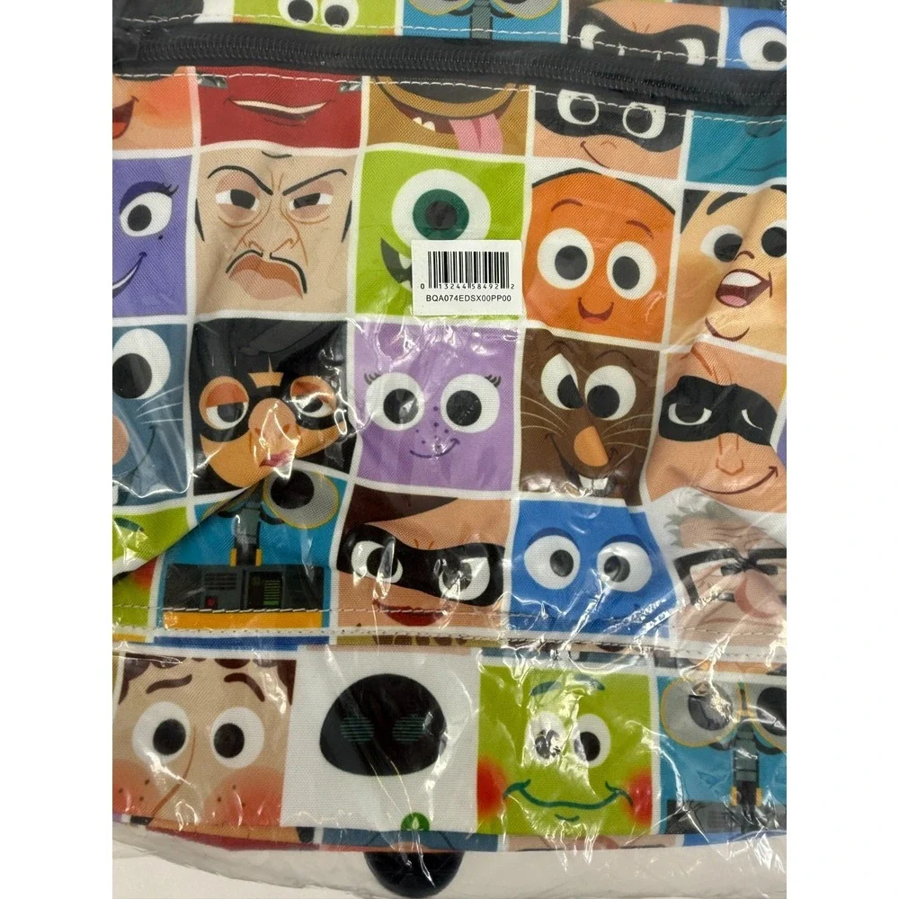 Disney Pixar Character‎ Faces Backpack Boworld All-Over Print School Bag NEW